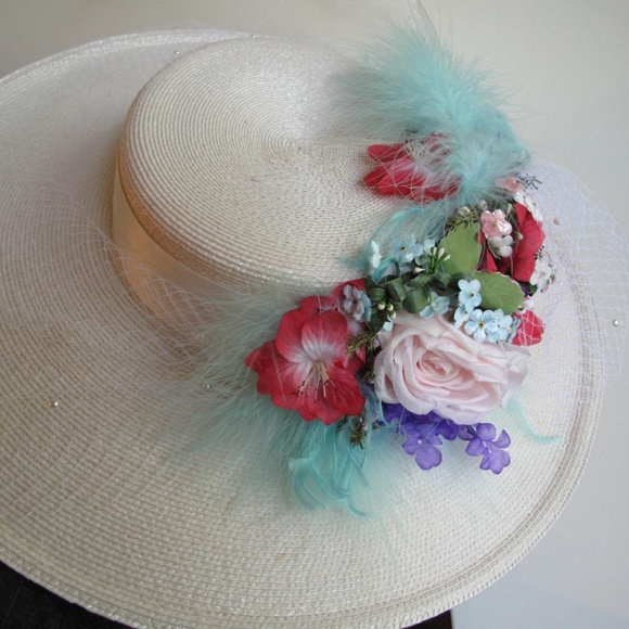 Fleur de Paris Women's Spring/Summer Straw Hat - Picture 2 of 7